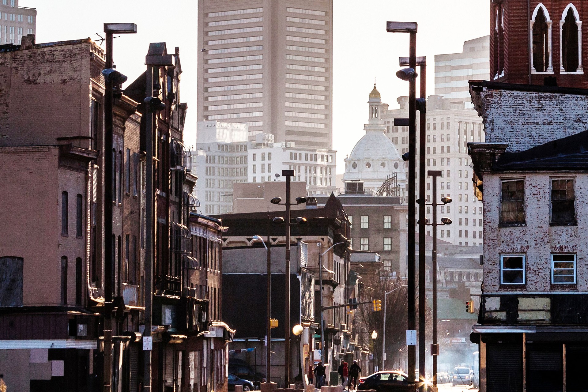 Old Town neighborhood of Baltimore, Maryland.